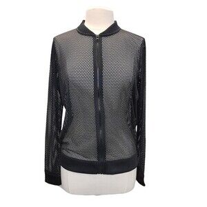 NWT Victoria Sport Mesh Sporty Light Black Jacket M